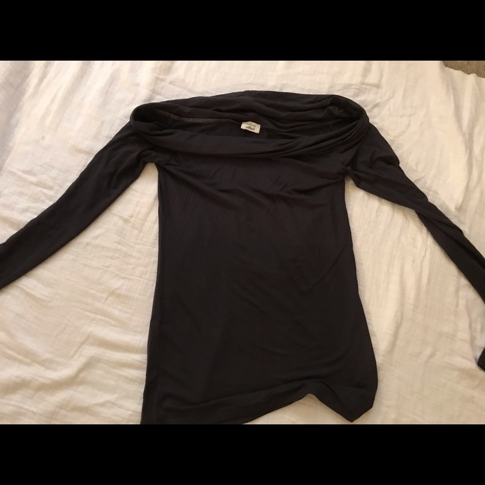 Wilfred cowl neck off shoulder blouse